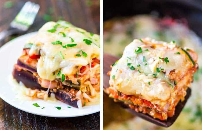Recetas ligeras para compensar los excesos: Lasaña vegetal de calabacín y berenjena Recetas ligeras para compensar los excesos