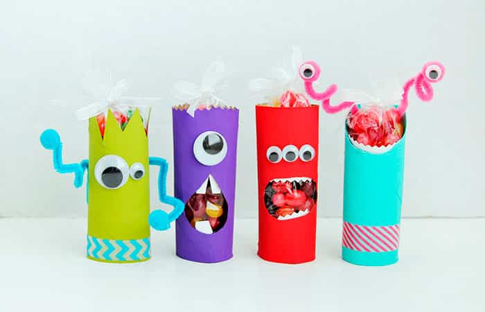 manualides de monstruos con tubos de papel manualides de monstruos con tubos de papel