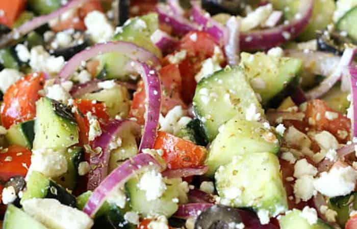 recetas-de-comida-griega-ensalada-con-pepino Recetas de comida griega, ensalada con pepino
