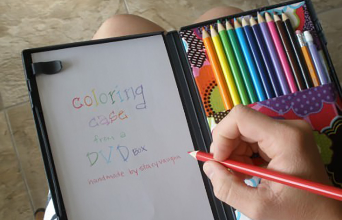 Cuaderno de viaje con carcasa de DVD DVD para pintar