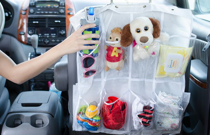 Cómo mantener el orden en el coche Trucos caseros para padres: para organizar los juguetes en el coche