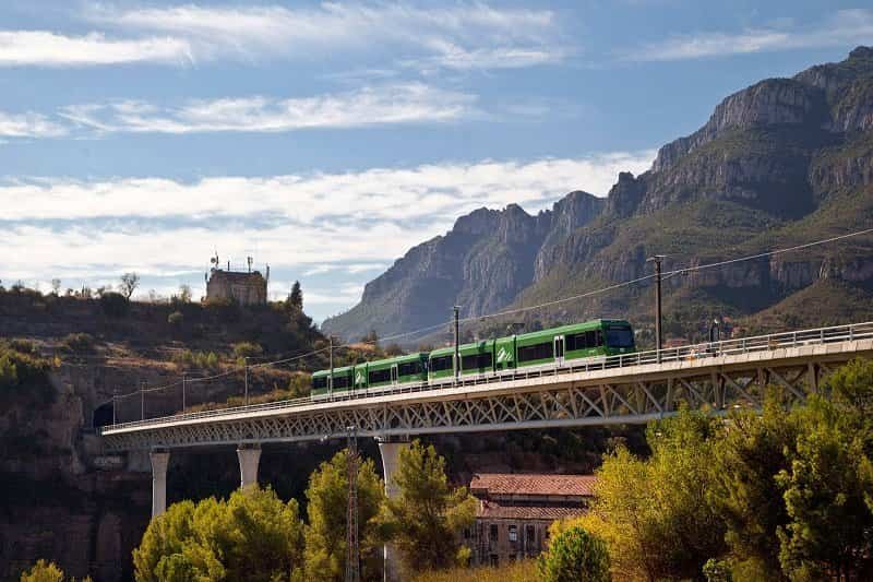 Tren Cremallera de Montserrat en Barcelona