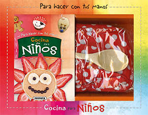 Caja con libro Cocina para niños. Para hacer con tus manos
