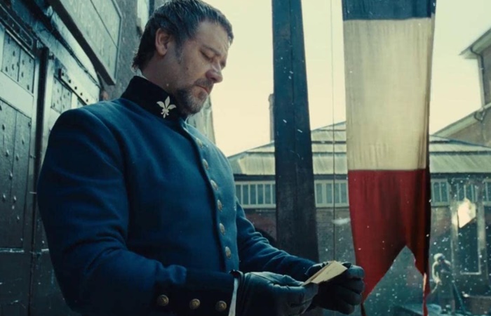 Russell Crowe como Javert en la película "Los Miserables" Los Miserables, adaptación a la gran pantalla del musical