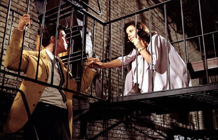 Fotograma de la película West Side Story, un éxito taquillero West Side Story, película musical
