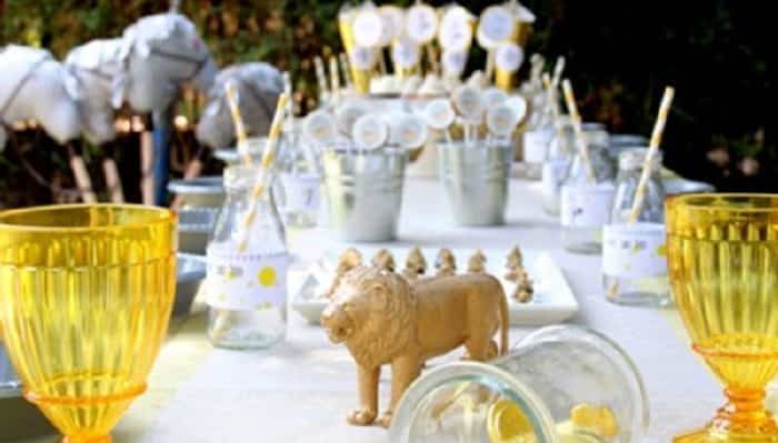mesa cumpleaños medieval