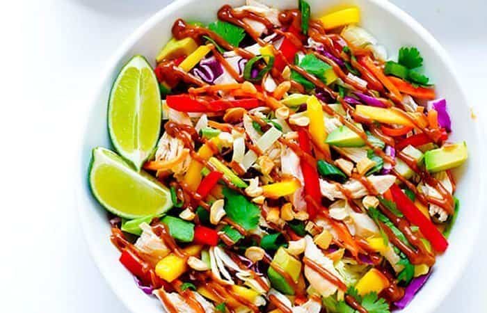 Recetas para celiacos Recetas para celiacos. Ensalada de colores con pollo.
