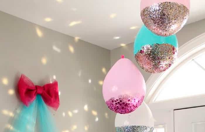 Decorar con globos con purpurina decorar con globos con purpurina