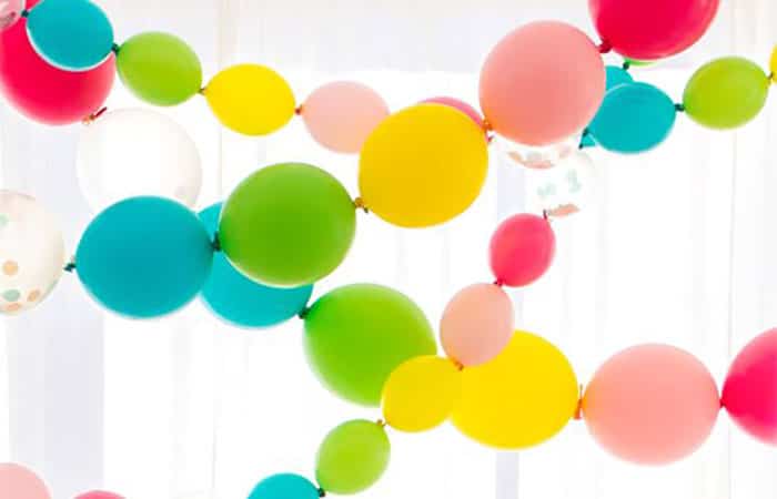 guirnalda de globos de colores guirnalda para fiestas