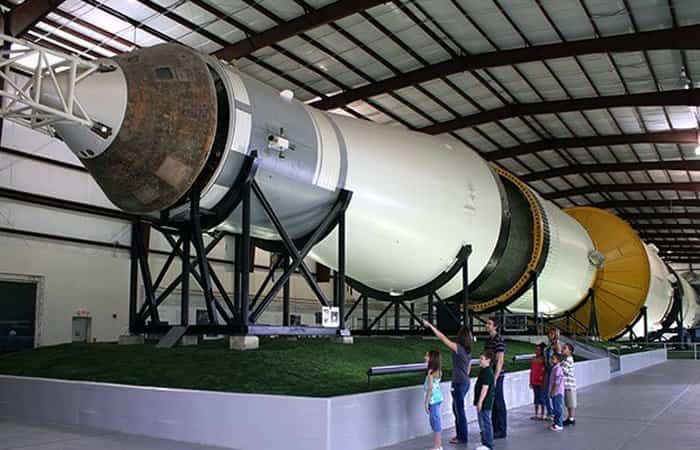 Cohete en el Space Center de Houston Space Center, de Houston, Estados Unidos