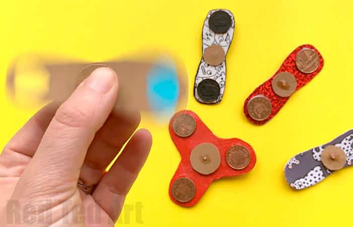 spinner-carton-monedas spinner casero con cartón y monedas