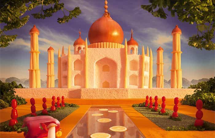 paisajes con comida Taj Mahal
