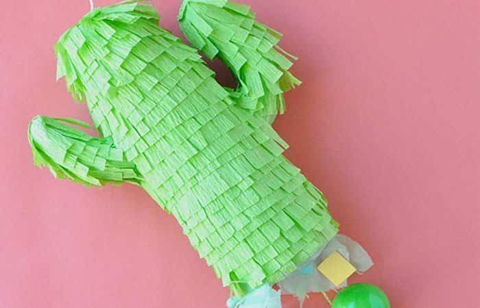 manualidades-cactus-mini-piñata manualidades con cactus minipiñata