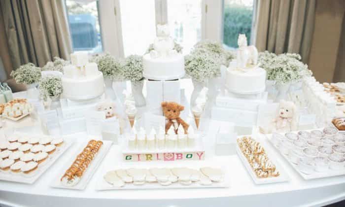 Decoración mesa baby shower Decoración baby shower