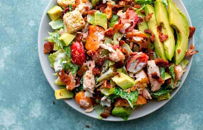 Ensalada de salmón y aguacate Receta de ensalada de salmón y aguacate
