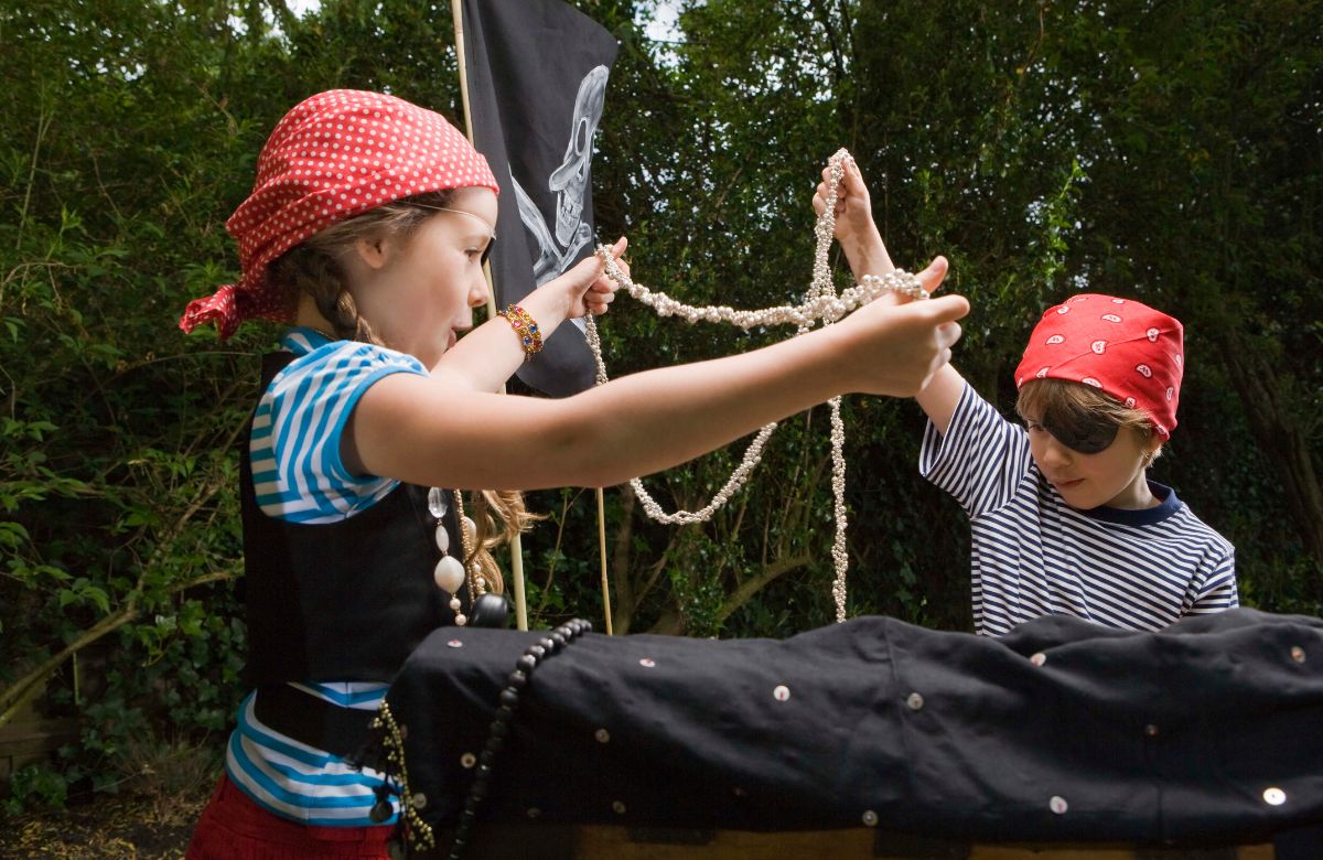 Encuentra el tesoro Fiesta infantil de piratas: búsqueda del tesoro