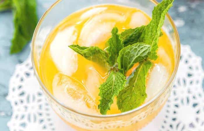 Limonada casera de mango Limonada de mango