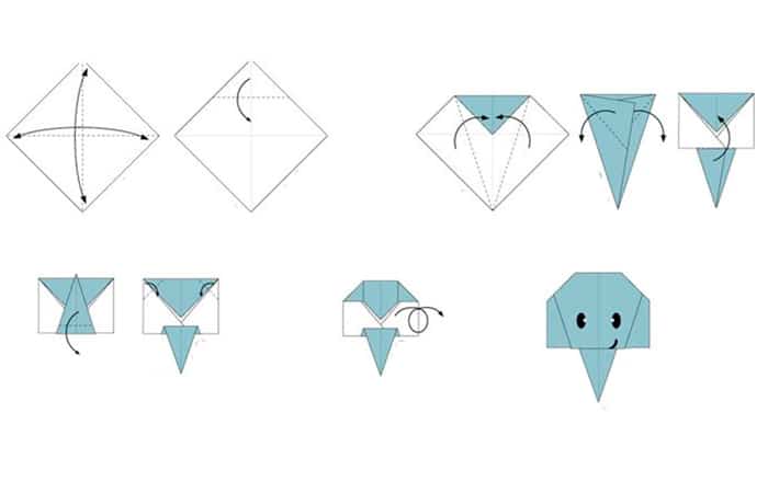 origami de elefante Origami de elefante