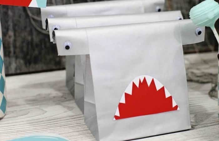 manualidades de tiburones bolsa de merienda manualidades de tiburones bolsa