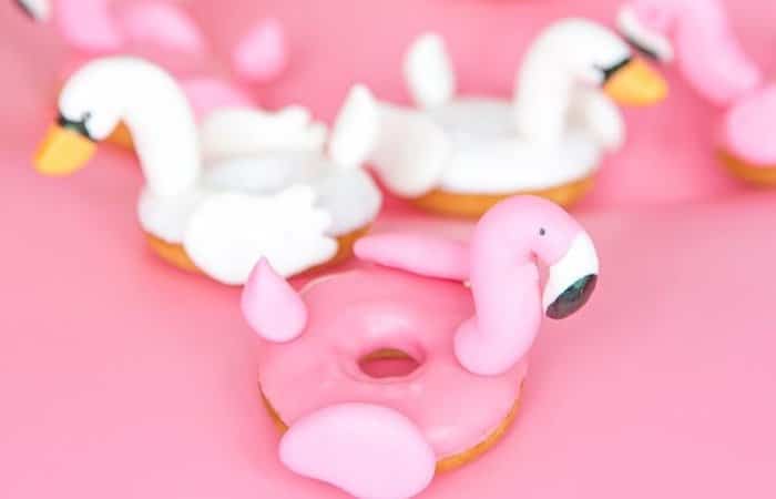 rosquillas decoradas de flamencos rosquillas de flamencos