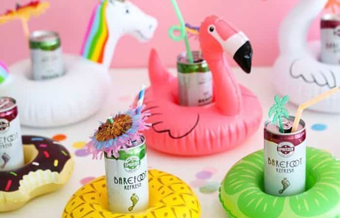 Decoración para tu fiesta en la piscina flotadores fiesta en la piscina