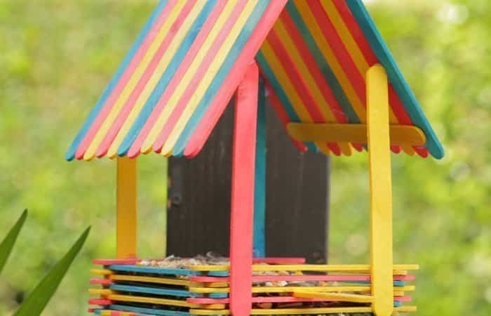 manualidades para el jardín pájaros con palitos manualidades para el jardín pájaros