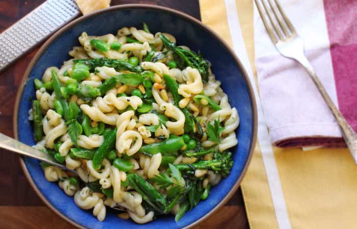 recetas de pasta con verduras de primavera Recetas fáciles de pasta: Espirales con verduras variadas