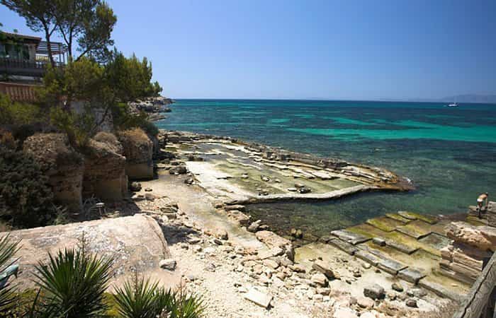 Piscinas naturales Sa Cova Baixa en Llucmajor, Mallorca