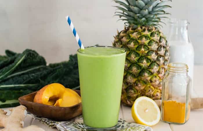 smoothie-tropical-con-kale Smoothies verdes: batido tropical con kale