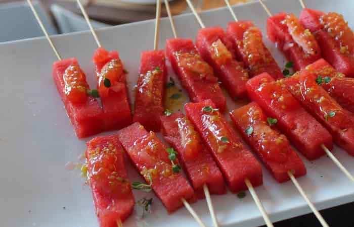 recetas con sandía y tomate recetas con sandía y tomate en brocheta