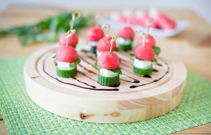 recetas con sandía y pepino en pincho recetas con sandía y pepino en brocheta