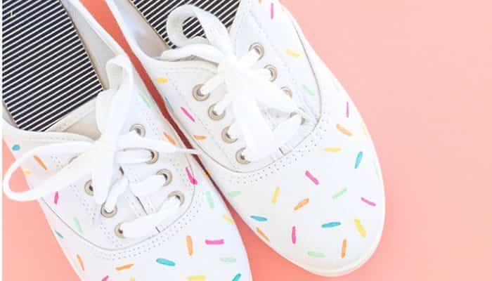 zapatillas de lona con toppings de colores zapatillas de lona con colores