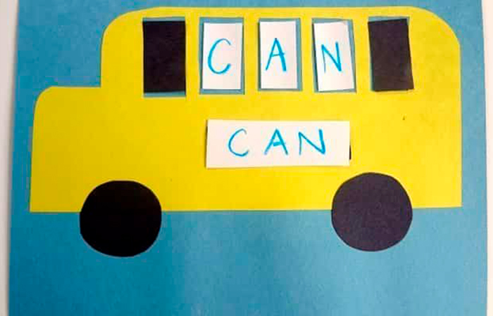 Las letras en un autobus Juegos para aprender las letras