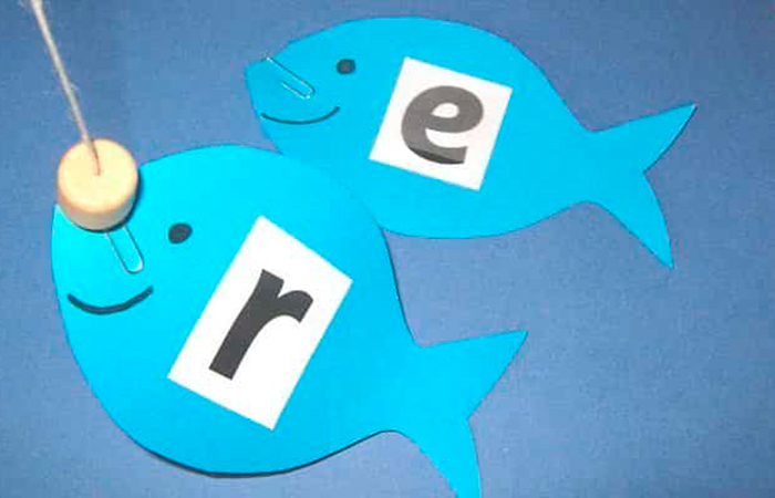 Pescar letras, juego para aprender Juegos para aprender las letras: de pesca