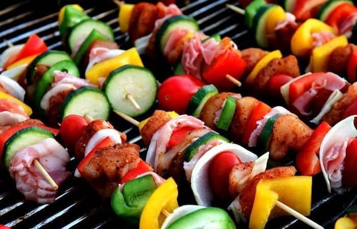 Brochetas de verduras