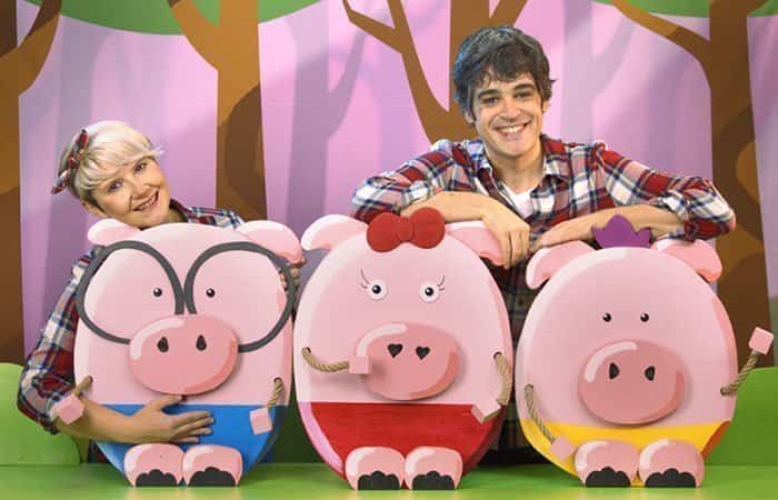 Los 3 Cerditos: cerdos, un lobo y mucha música