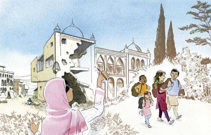 Malala pinta con su lápiz mágico