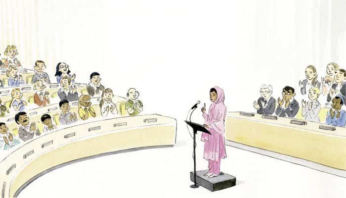 El lápiz mágico de Malala Malala en la ONU