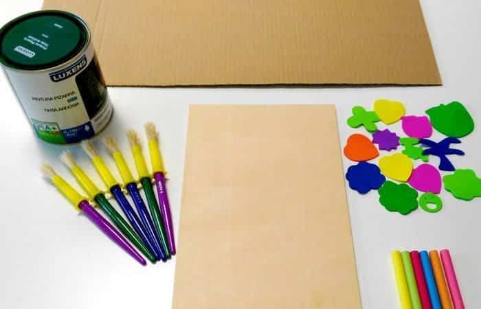 Materiales para hacer una pizarra casera Materiales para hacer una pizarra casera