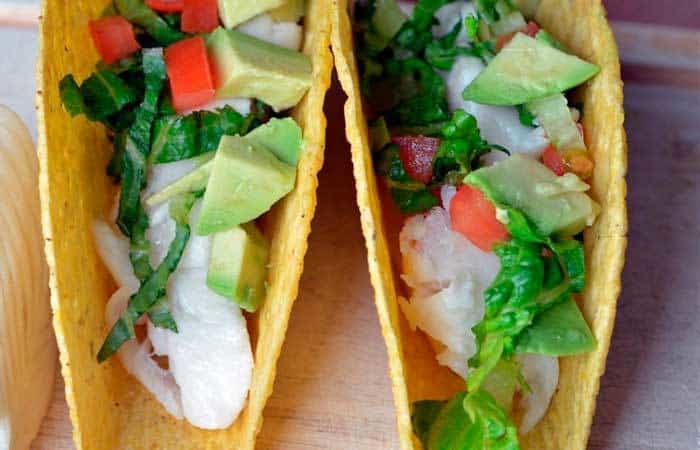 Fajitas Recetas de verdura: tacos de aguacate