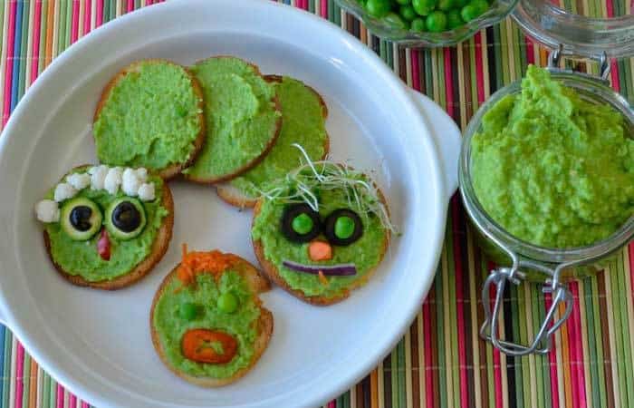 Hummus de guisante Recetas de verdura: hummus de guisante