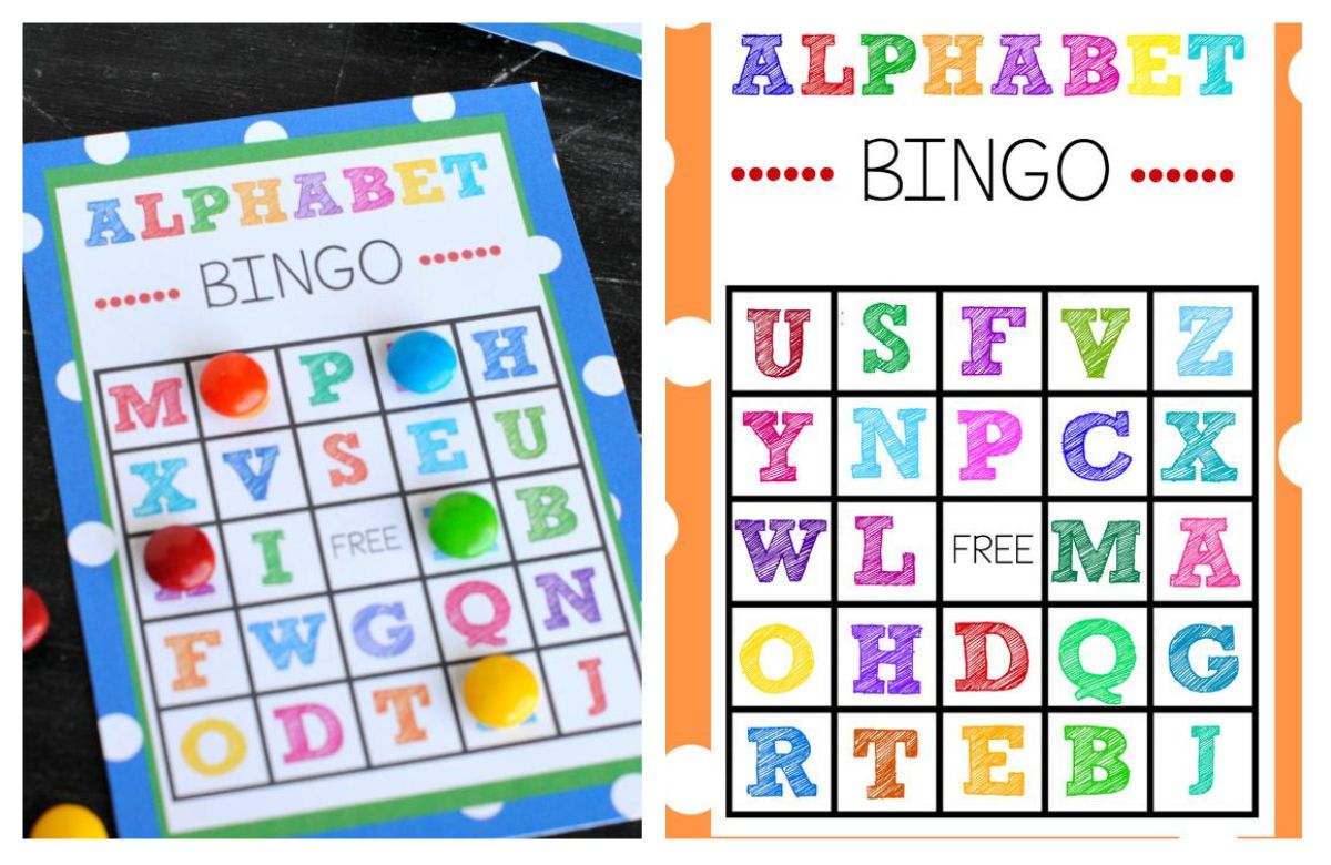 Bingo para aprender el abecedario