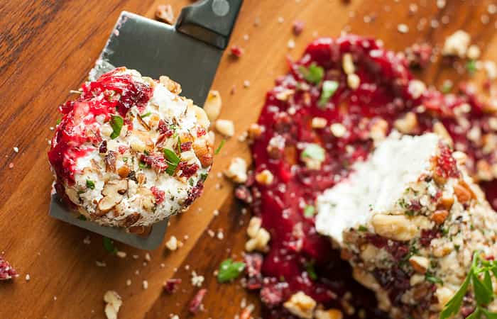 aperitivos de Navidad con queso Aperitivos de nochevieja pastel de arándanos