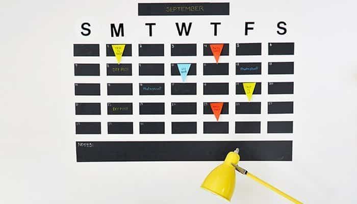 Cómo hacer manualidades de calendario con cinta adhesiva manualidades calendario con cinta adhesiva