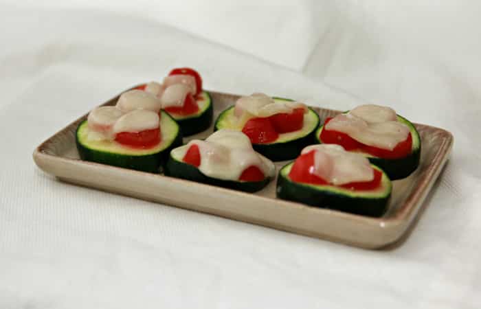 aperitivos de Navidad minipizzas aperitivos de noche vieja bocaditos de calabacín