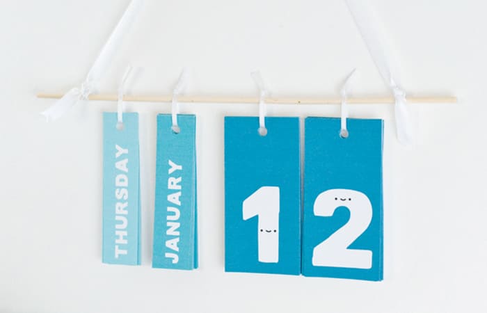 Manualidad de calendario perpetuo calendario perpetuo