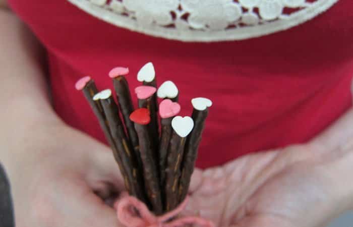 Recetas fáciles para San Valentín, ramo de chocolate con corazones Recetas fáciles para San Valentín, ramo de chocolate