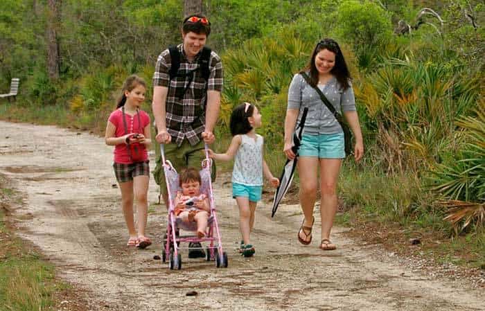 Familia de excursión