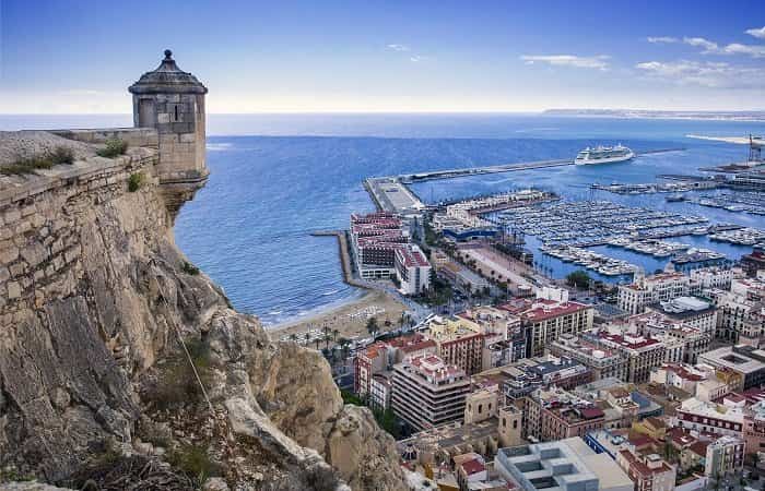 Castillo de Santa Bárbara en Alicante
