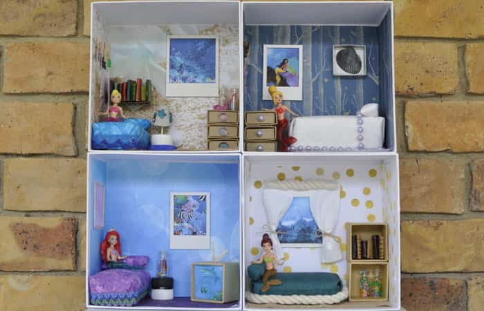 casa de muñecas hecha en casa Hacer juguetes en casa: casa de muñecas